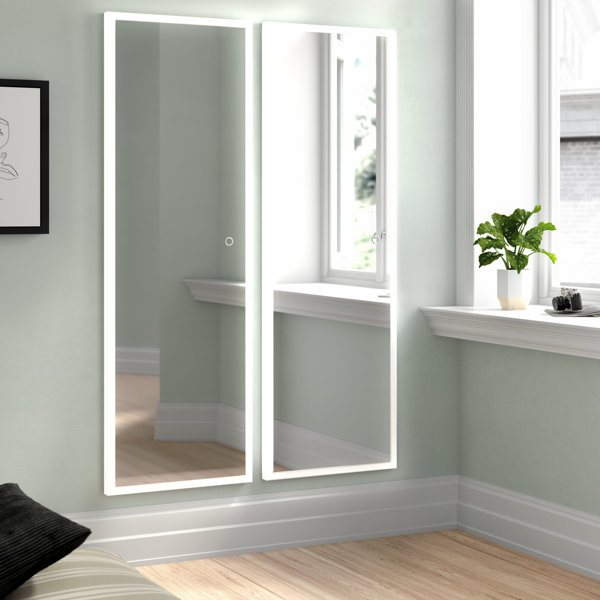 Ivy Bronx Iraheta LED Dimmable Frameless Lighted Full Length Mirror